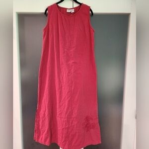 Bleu Bayou Cotton Maxi Dress Sleeveless